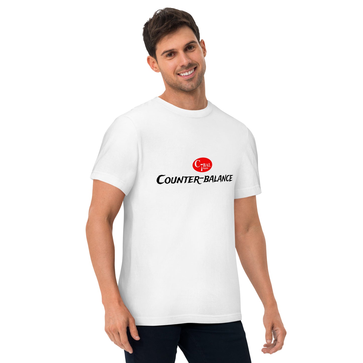 A002 - High Quality Cotton T-shirt (C-BAL : Putih / Merah)
