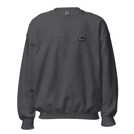 S001 - Unisex Sweatshirt (Charcoal/Embroidered Logo)