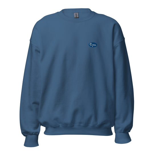 S002 - Unisex Sweatshirt (Blue/Embroidered Logo)
