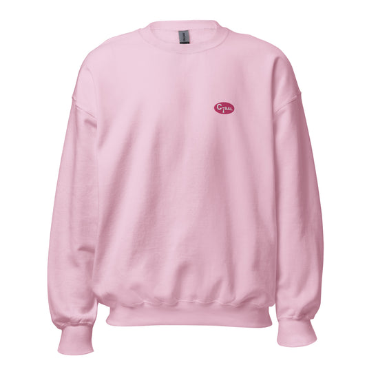S004 - Kaus Unisex (Merah Muda/Logo Bordir)