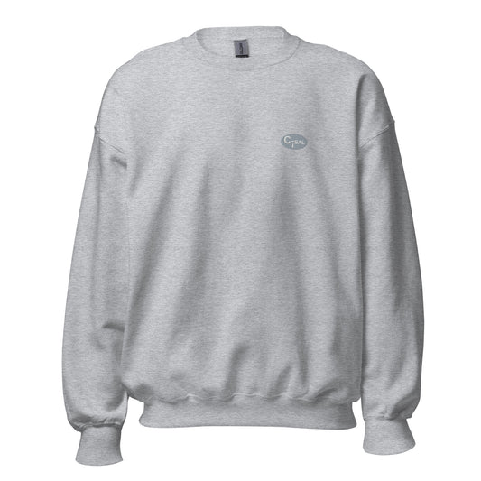 S005 - Unisex Sweatshirt (Gray/Embroidered Logo)