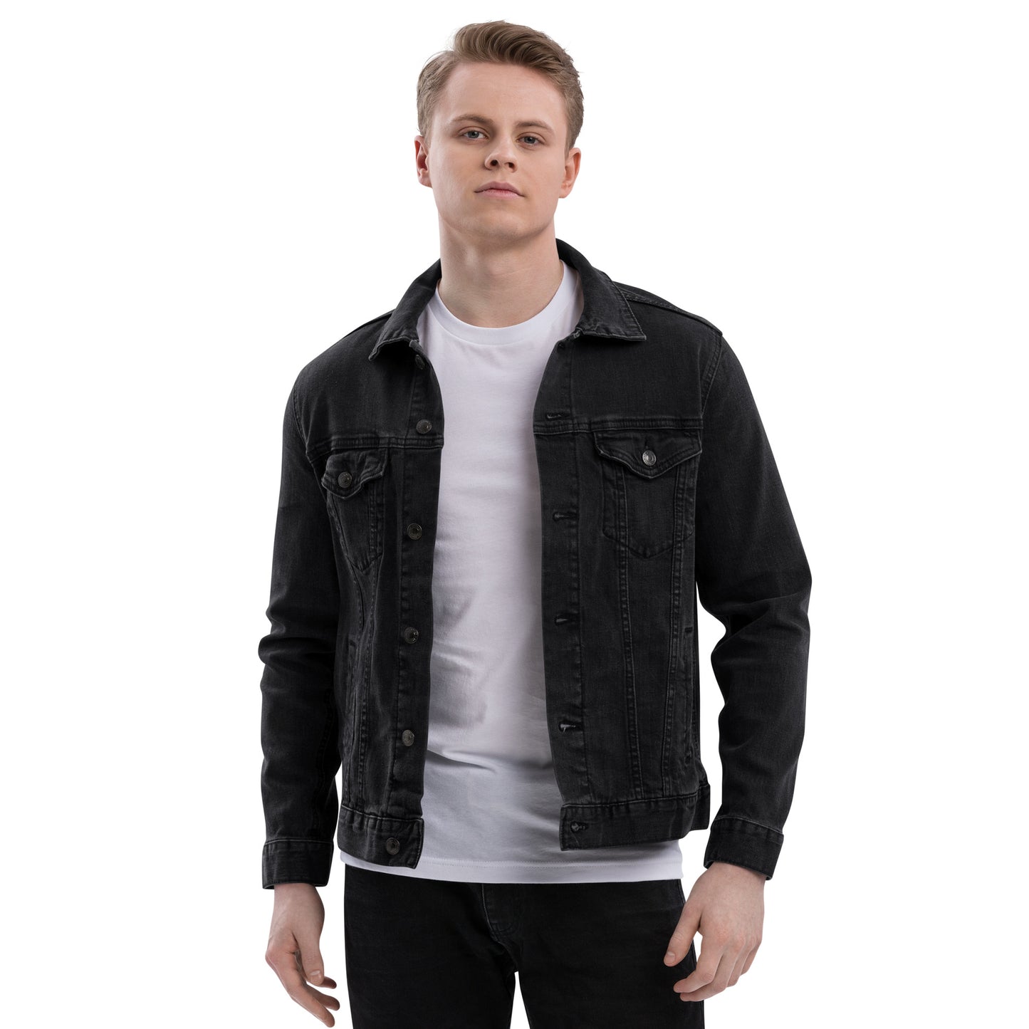 W001 - Unisex denim jacket (black)