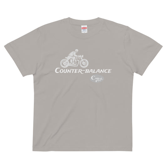 C007 - 高品質コットンTシャツ (ヴィンテージMC：グレー/シルバー)