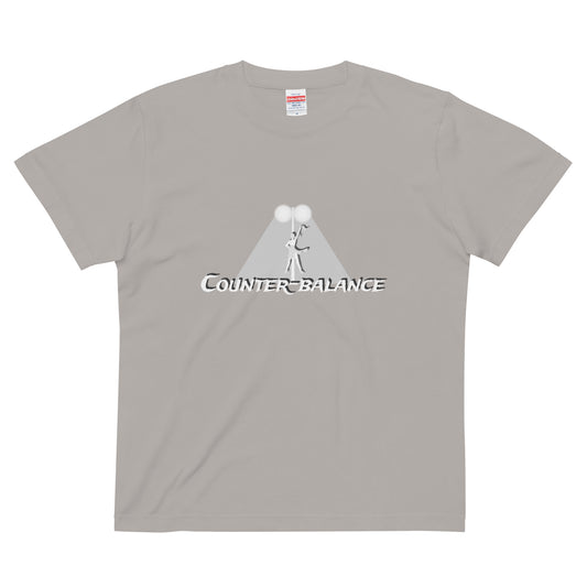 P016 - 高品質コットンTシャツ (Get set!：グレー/シルバー)