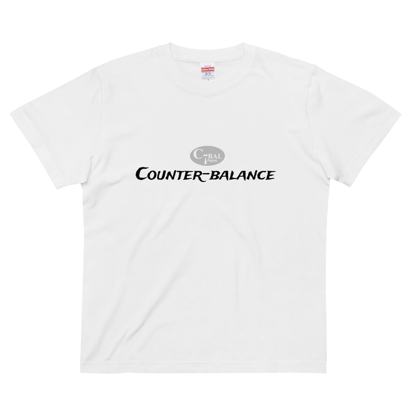 A008 - High quality cotton T-shirt (C-BAL : White/Silver)