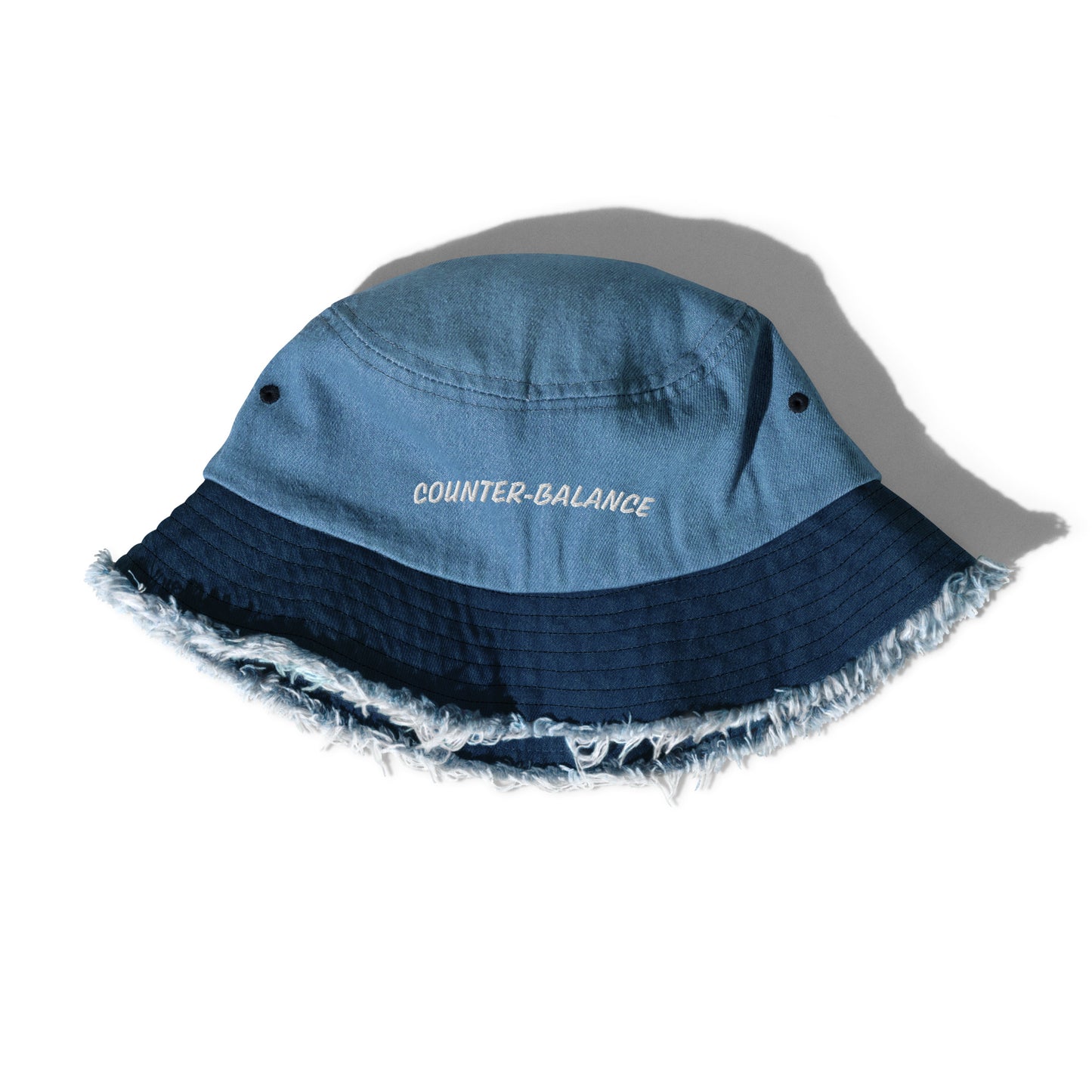 Y006 - Topi baldi denim bermasalah (biru/navy)