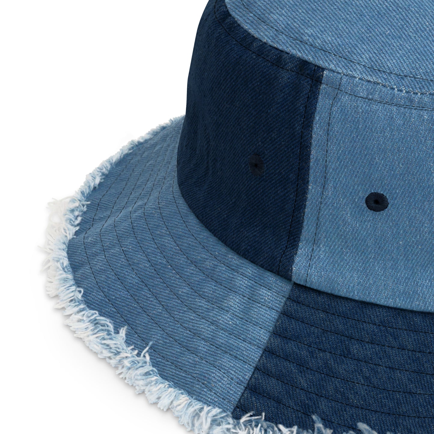 Y006 - หมวกบักเก็ตผ้าเดนิม (น้ำเงิน/กรมท่า)