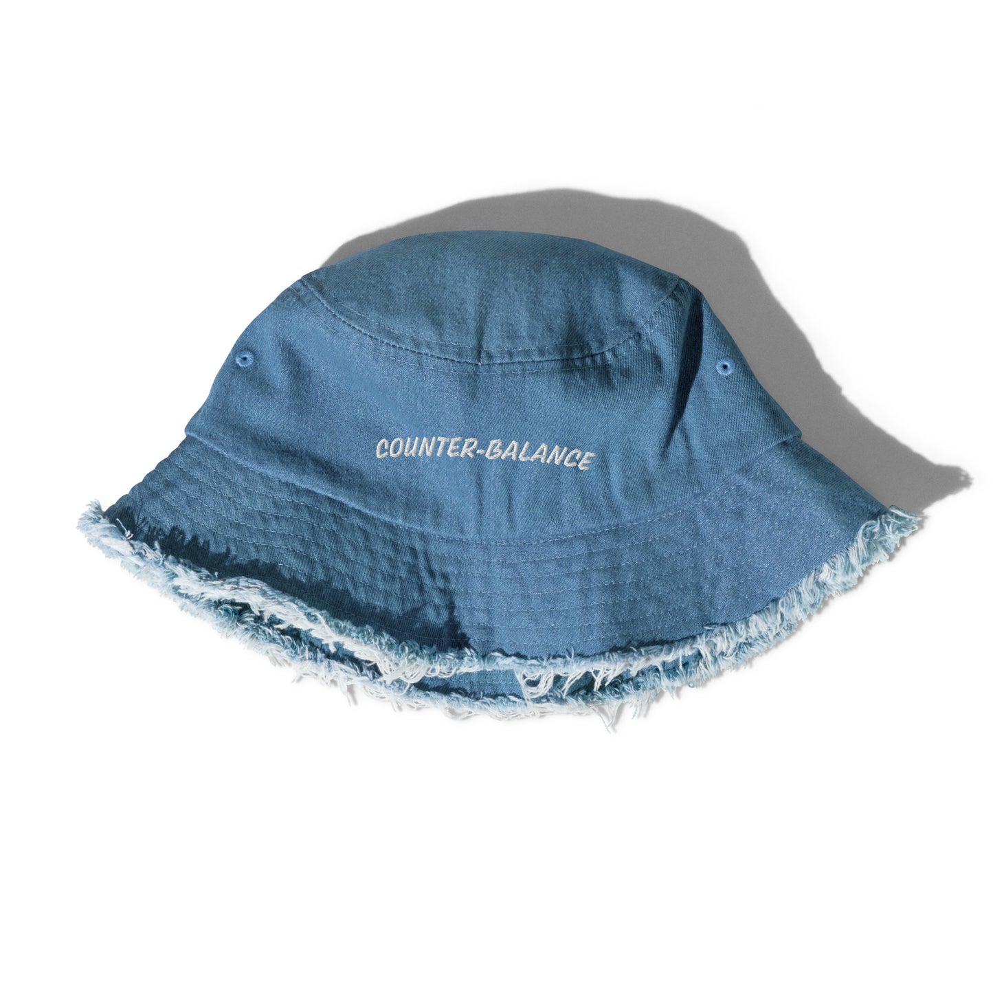 Y005 - หมวกบักเก็ตยีนส์เดนิม (สีน้ำเงิน)