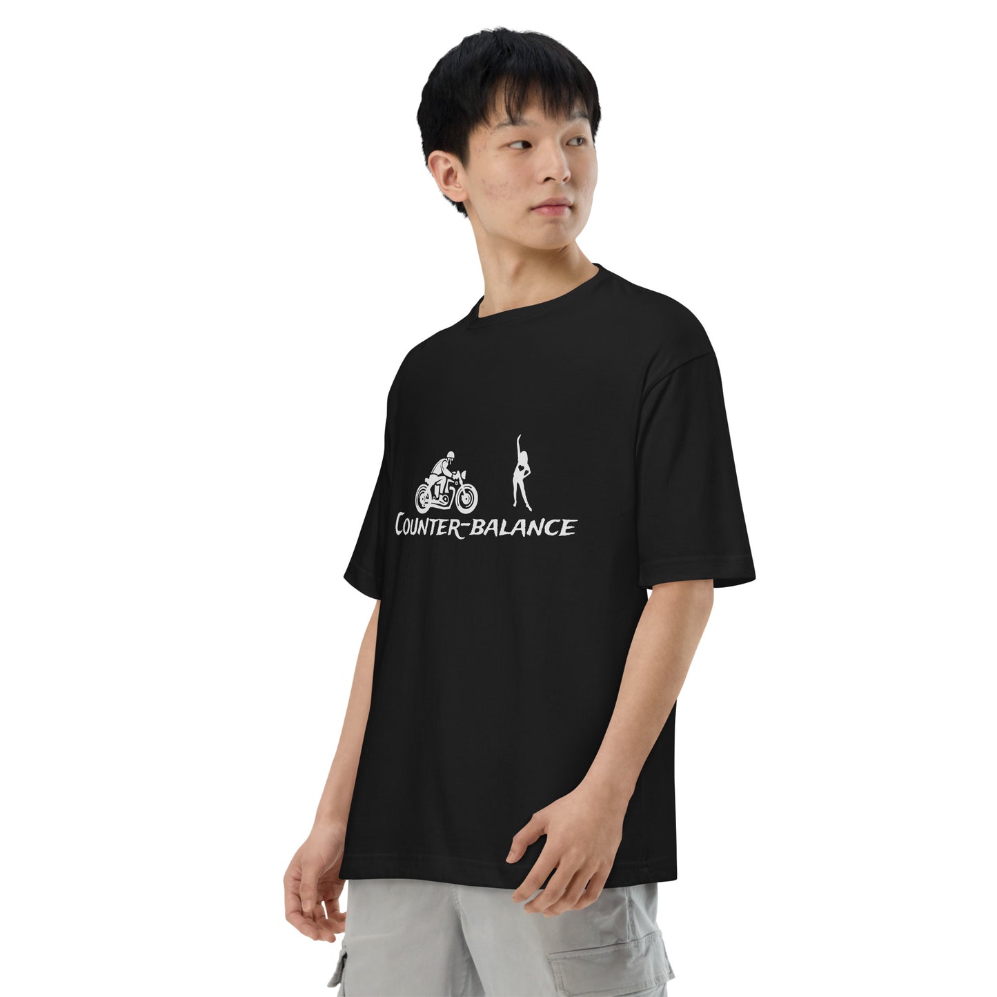 G200 - Tシャツ/ビッグシルエット(チアリーダー : ブラック)