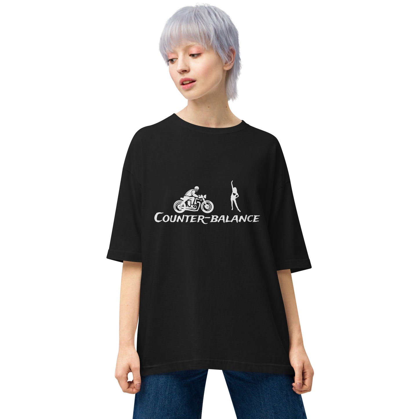 G200 - Tシャツ/ビッグシルエット(チアリーダー : ブラック)