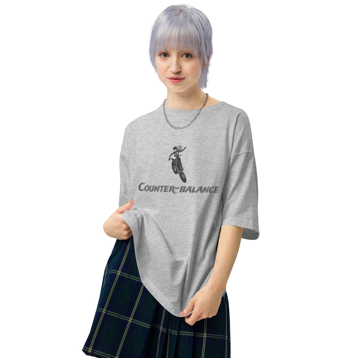 E247 - T-shirt/Oversized (MX win/woman : Gray/Charcoal)