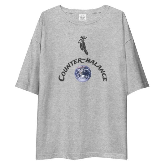 E227 - T-shirt/Oversized (Universal jump/woman : Gray/Charcoal)