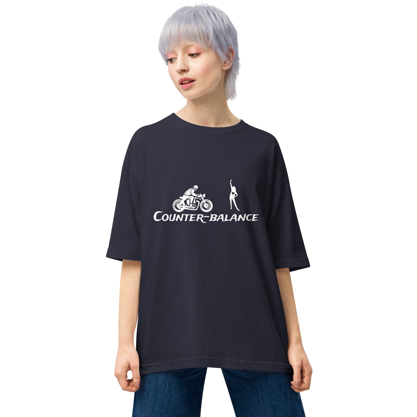 G201 - Tシャツ/ビッグシルエット(チアリーダー : ネイビー)