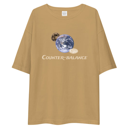 R203 - T-shirt/Siluet besar (Keseimbangan alam semesta : Coklat)