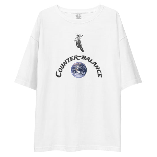 E228 - T-shirt/Oversized (Universal jump/woman : White/Silver)