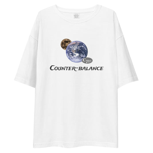 R205 - Tシャツ/ビッグシルエット(宇宙の均衡 :ホワイト )