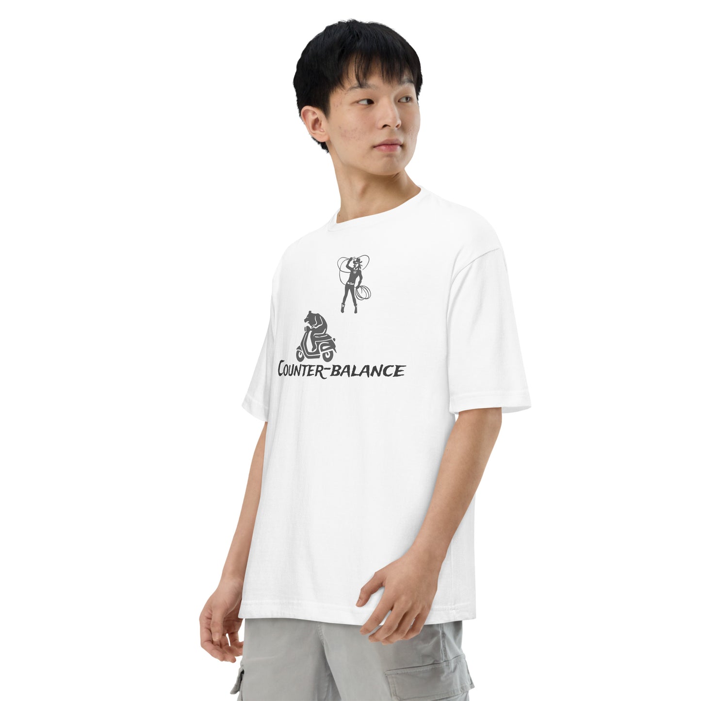 H205 - T-shirt/Oversized (Hunting : White/Gray)