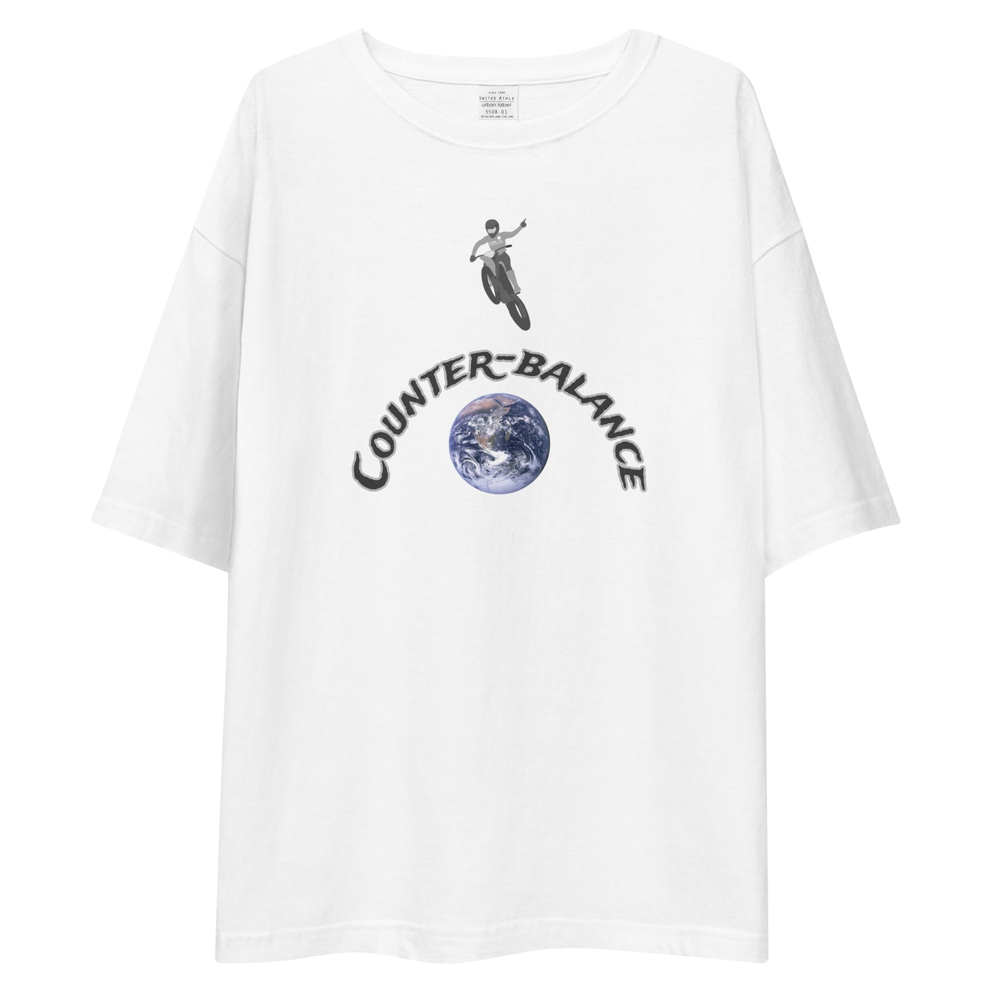 E218 - T-shirt/Oversized (Universal jump : White/Silver)