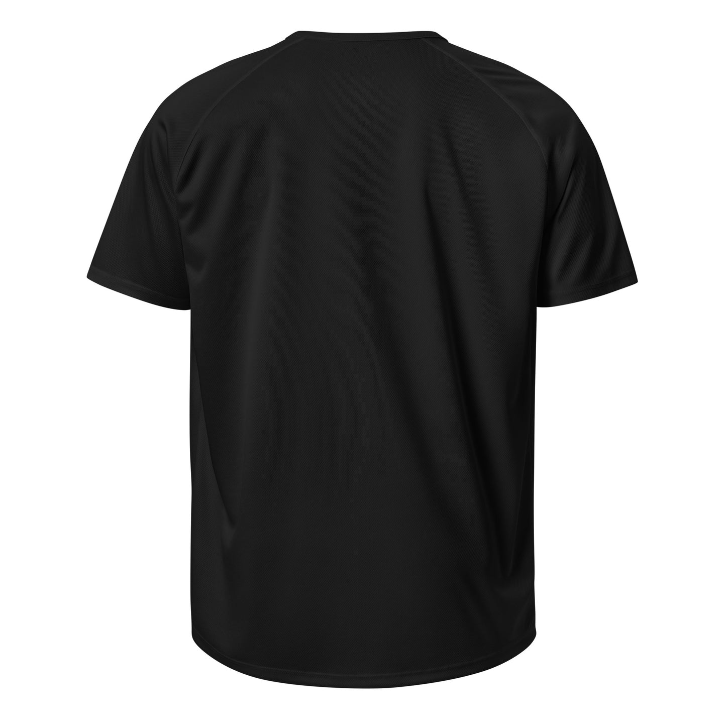 E116 - Tシャツ/アスレチック/通気性生地 (ユニバーサルジャンプ：ブラック)