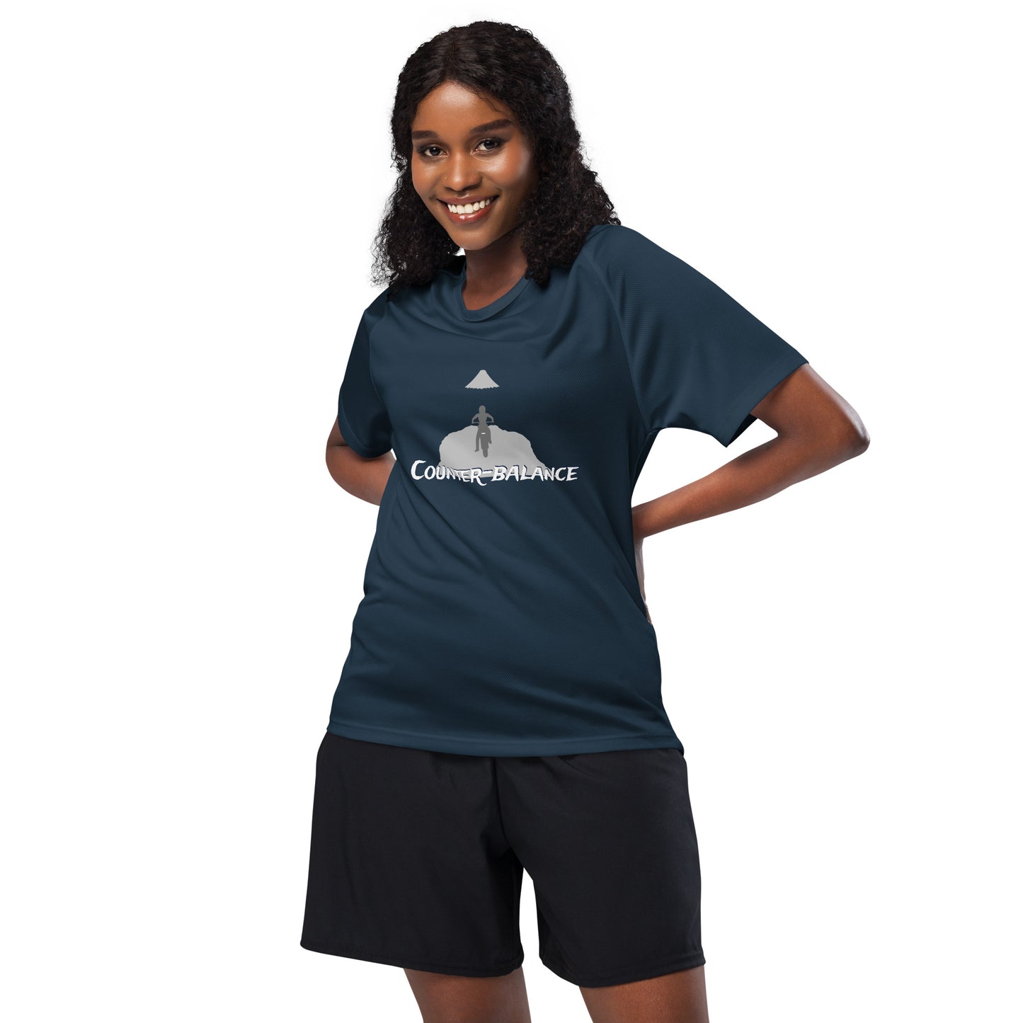 E155 - T-shirt/Sports/Breathable Fabric (Adventure : Navy)