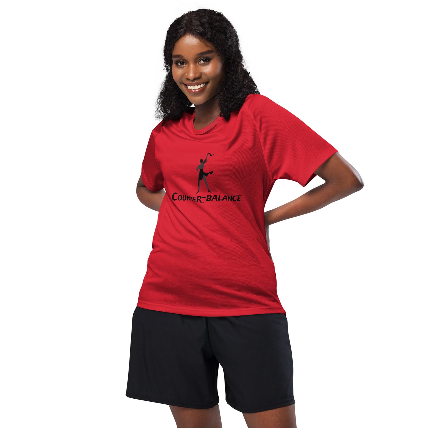 M104 - T-shirt/Sports/Breathable Fabric (Pony : Red)