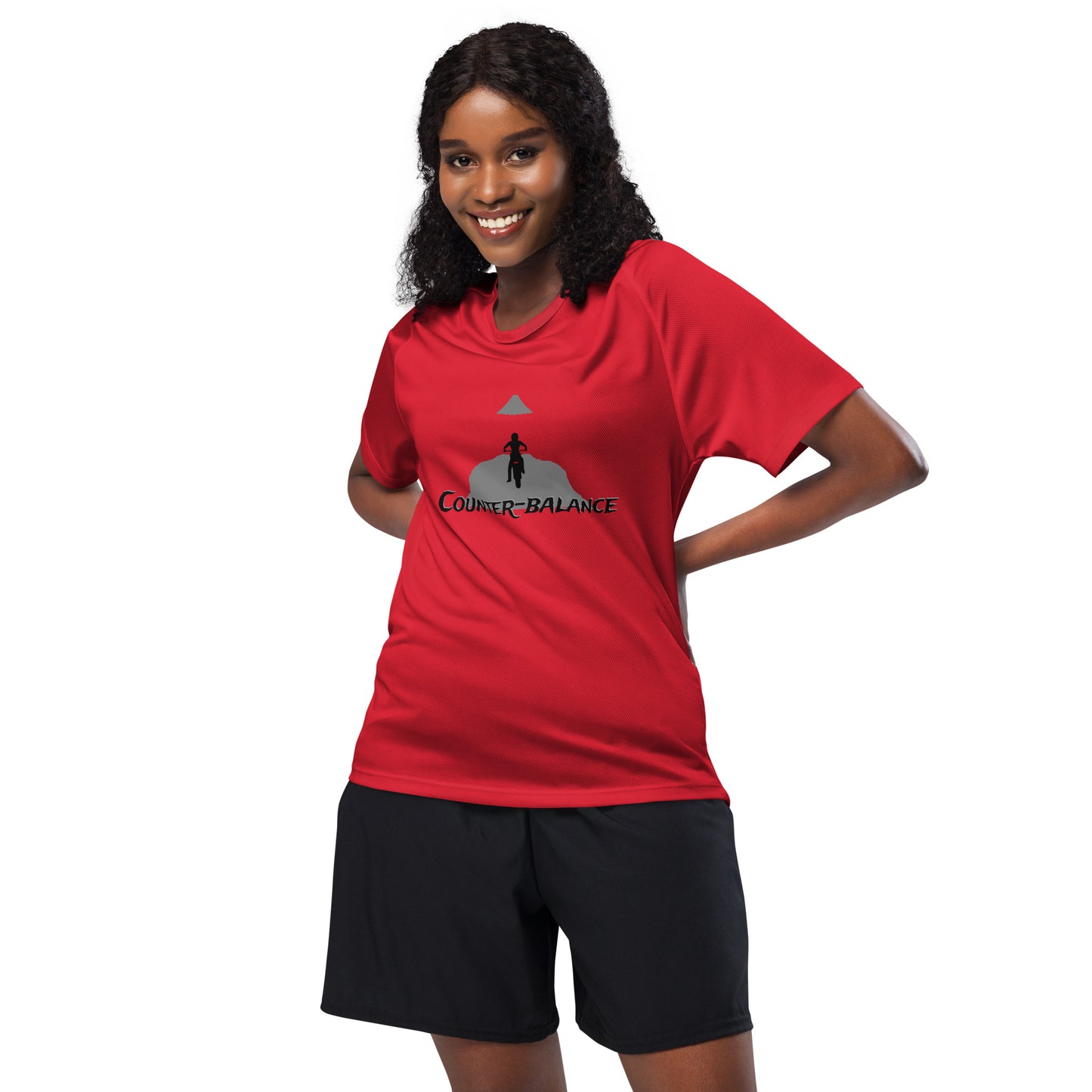 E154 - T-shirt/Sports/Breathable Fabric (Adventure : Red)