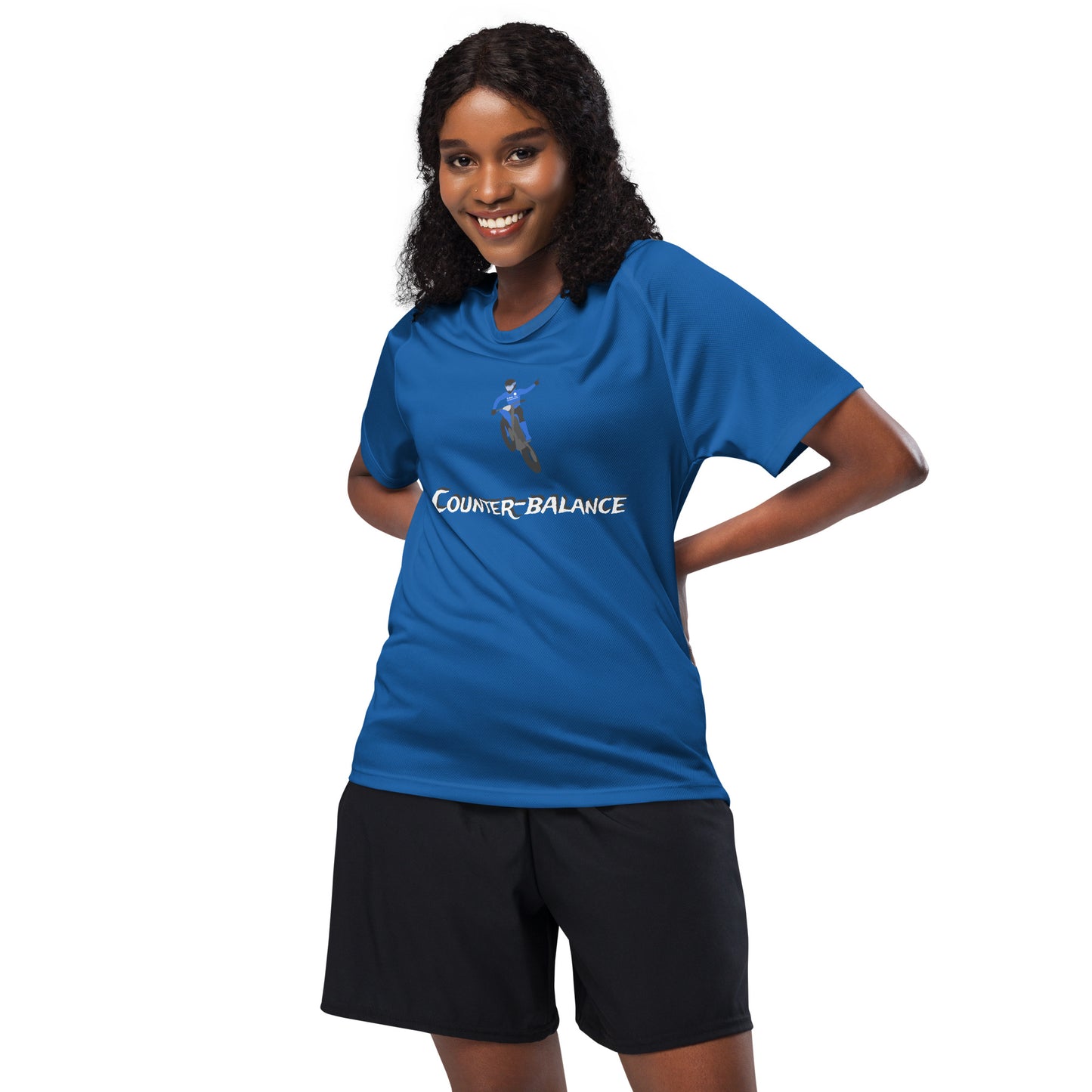 E133 - T-shirt/Sports/Breathable Fabric (MX win : Blue)