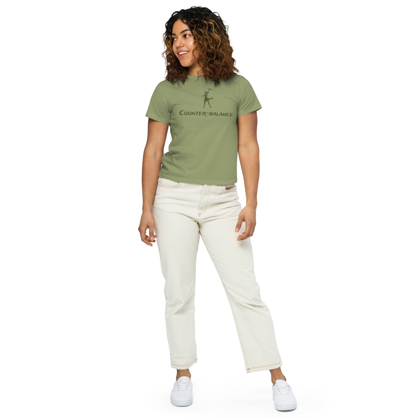 Q125 - T-shirt/Highwaist/Ledies (Pony : Khaki)