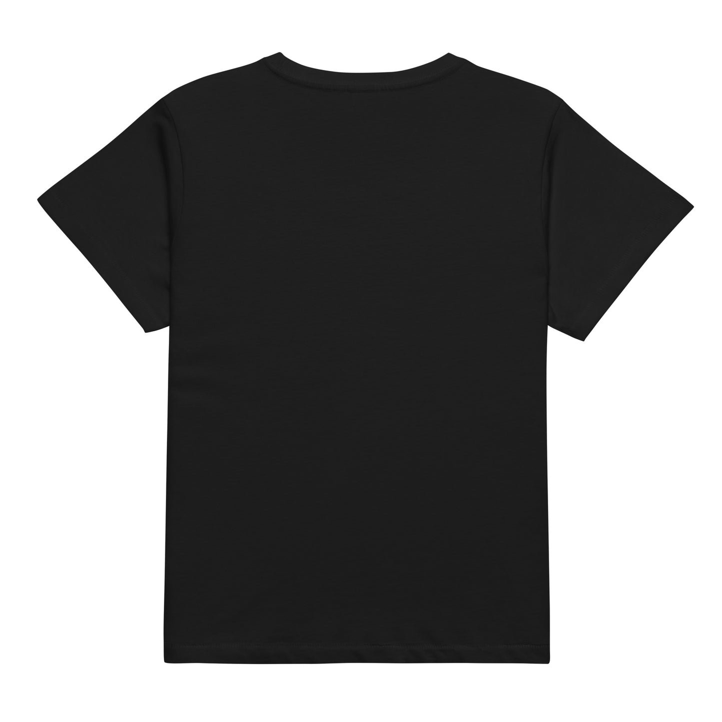 Q110 - レディースハイウエストTシャツ(ゲットセット！：ブラック)