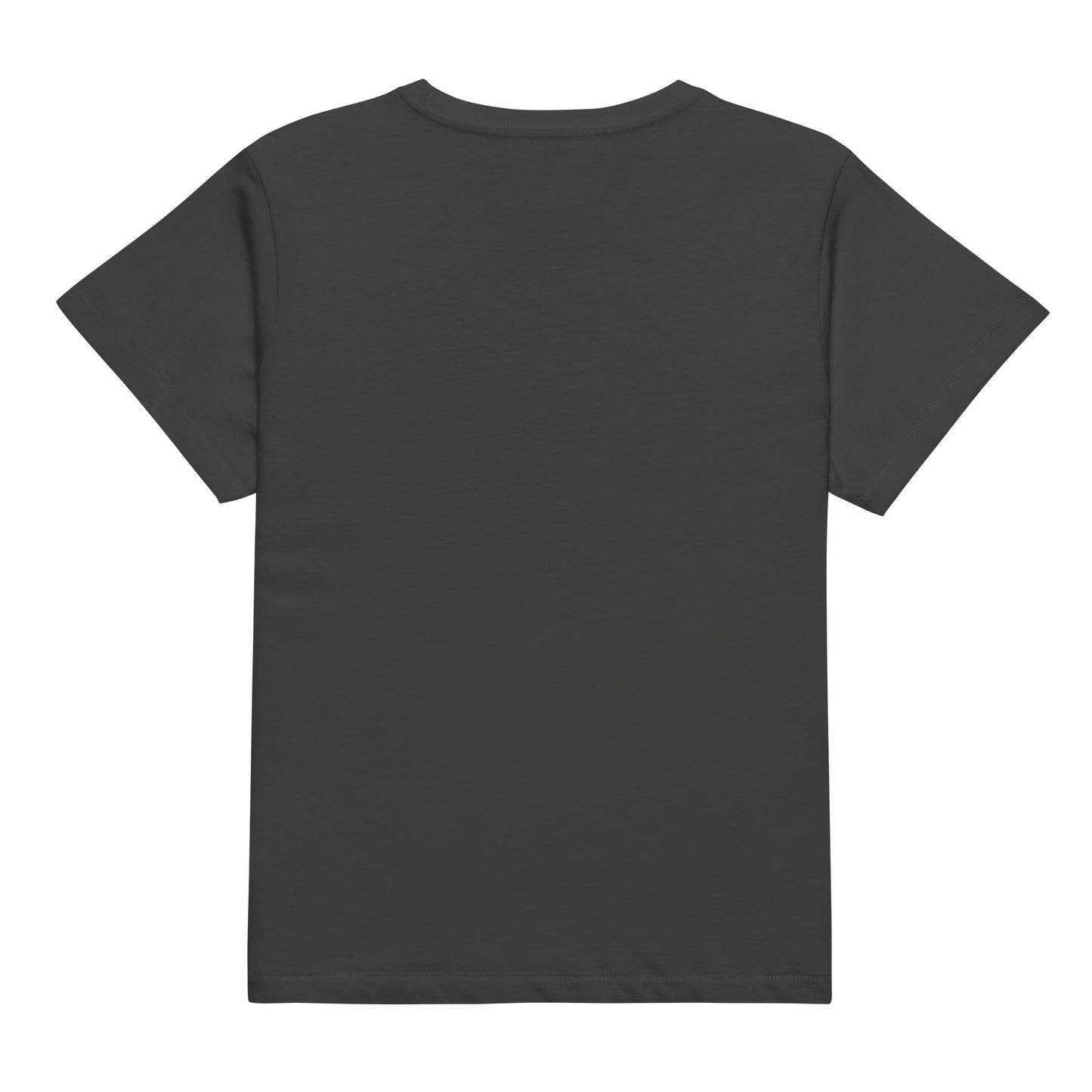 Q111 - レディースハイウエストTシャツ(ゲットセット！：チャコール)