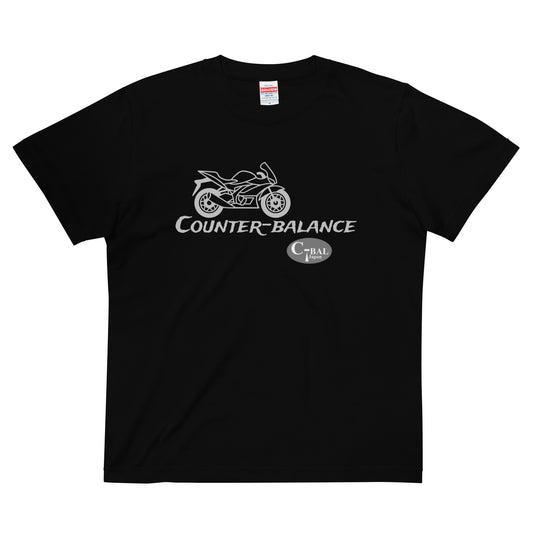 D005 - High quality cotton T-shirt (Supersport MC: Black/Silver)