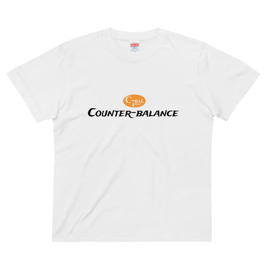 A004 - 高品質純棉T恤（C-BAL : 白色/橙色）