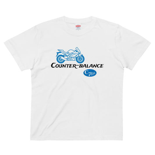 D000 - 高品質棉質T恤（超級運動MC：白色/藍色）