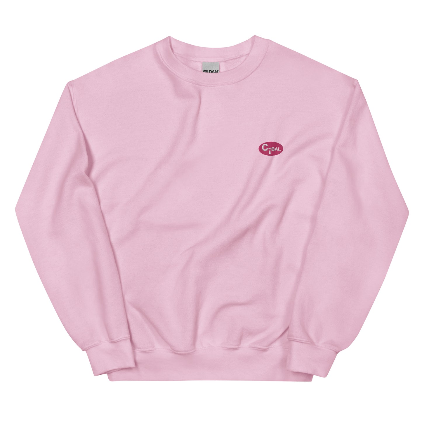S004 - Kaus Unisex (Merah Muda/Logo Bordir)