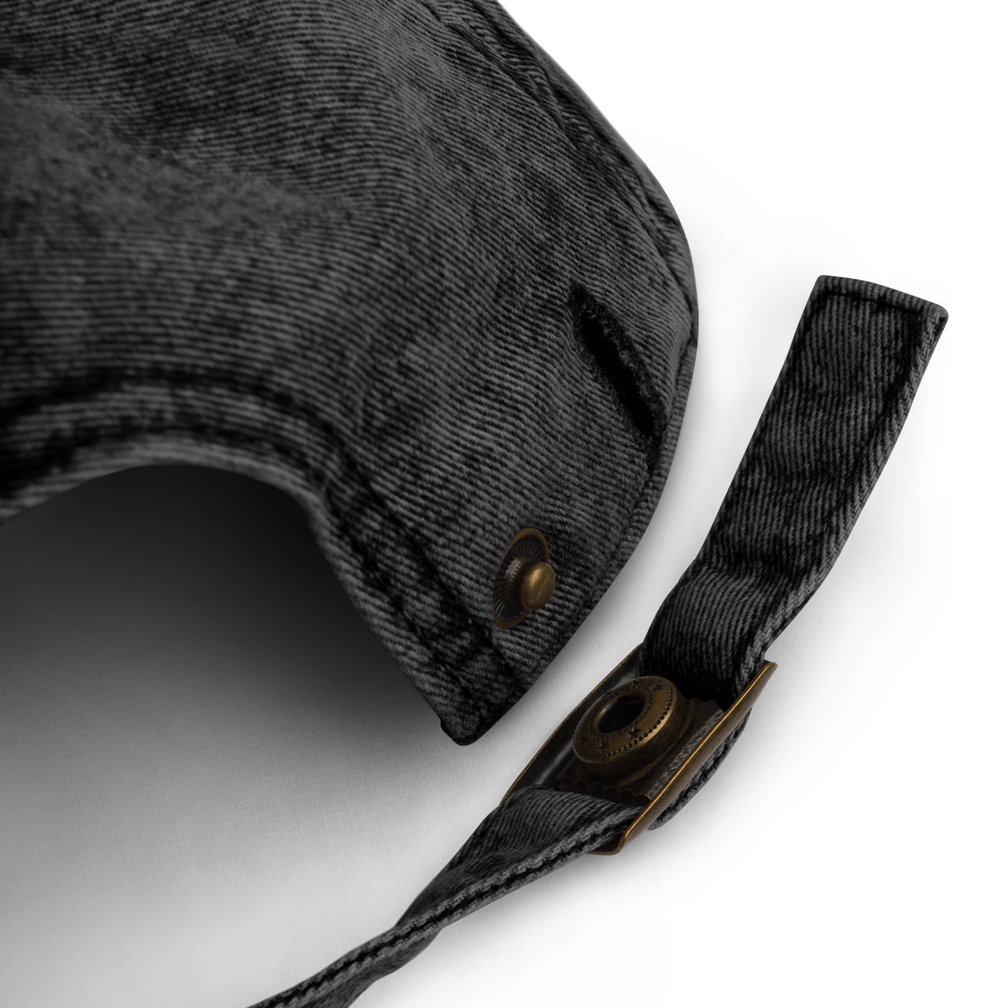 Y001 - Vintage Cotton Twill Cap (Black)