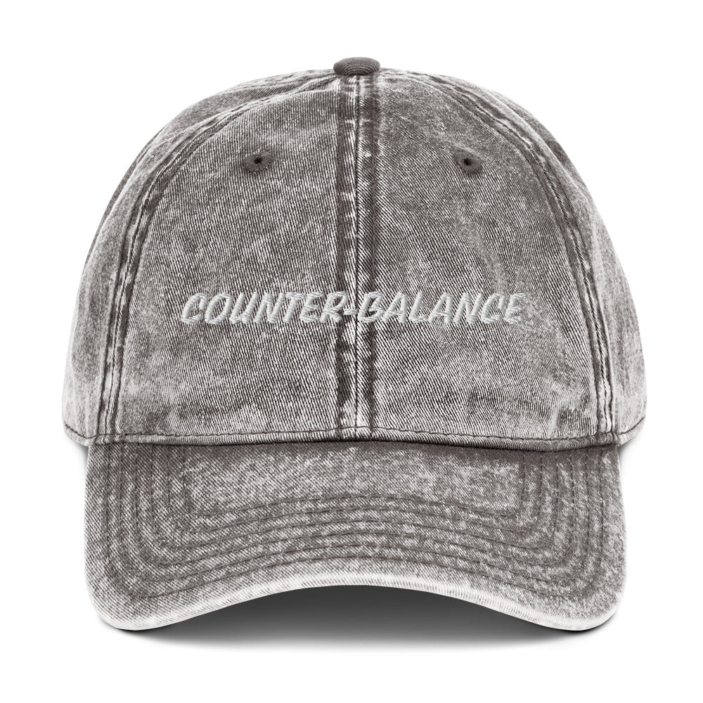 Y004 - Vintage Cotton Twill Cap (Gray)